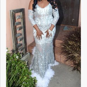 Silver Sequence Dress